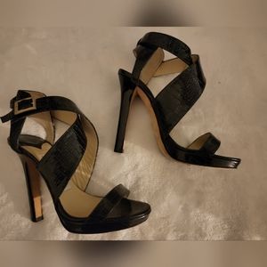 Jimmy Choo crocodile embossed heels